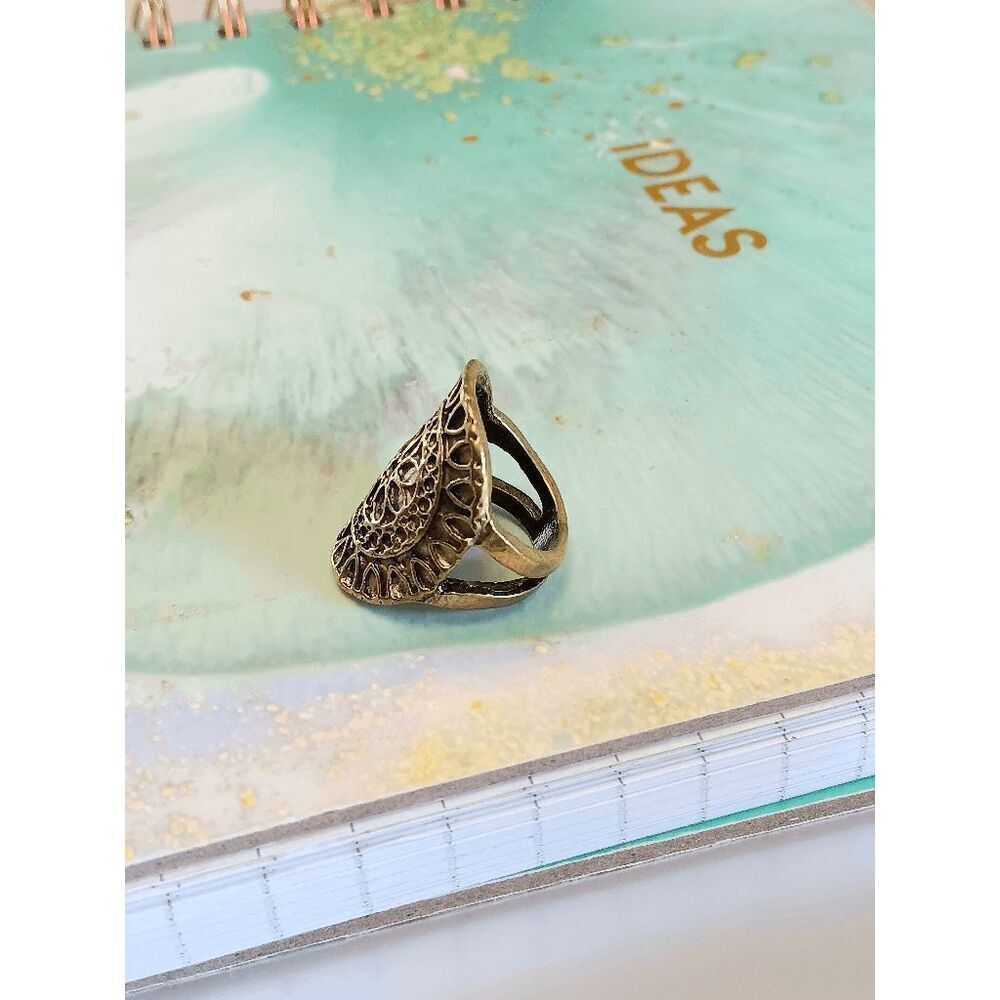 Aztec Ring - Size 4.5 - Picture 3 of 7